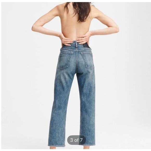 (29) $295 Rag & Bone Maya High Rise Ankle Straight Leg Jeans - Picture 4 of 11